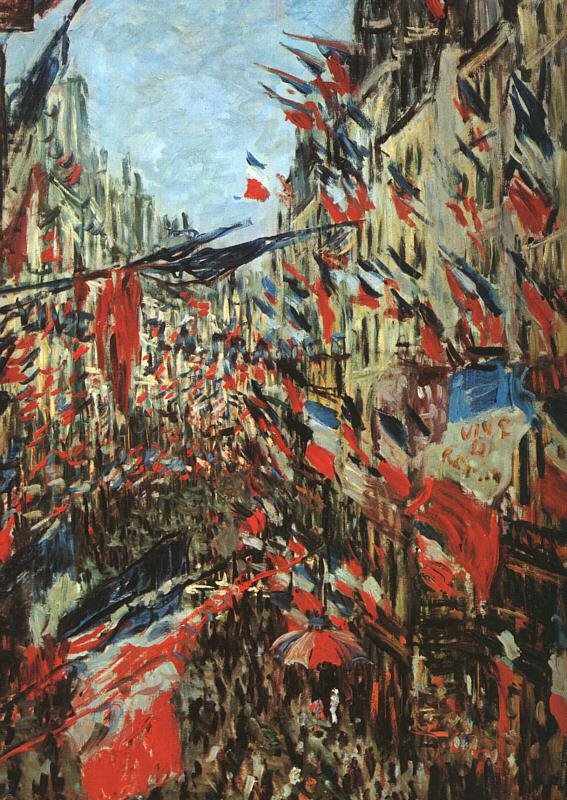 Claude Monet Rue Saint Denis, 30th June 1878 oil painting picture